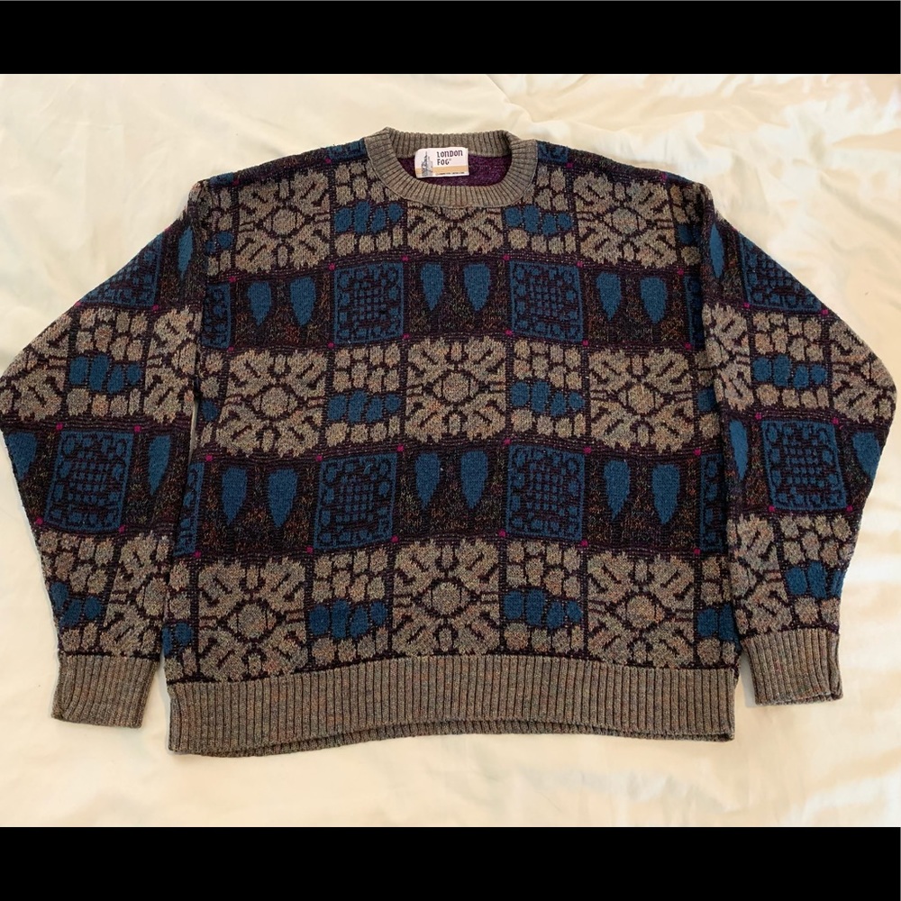Vintage London Fog grandpa sweater
